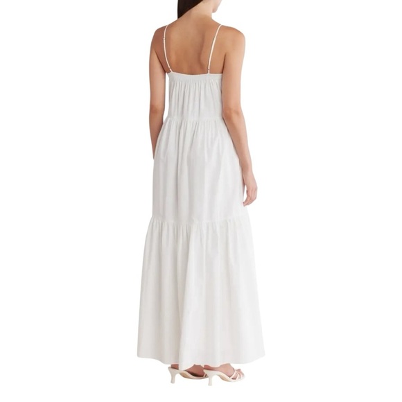 Rag & Bone Leilah Poplin Dress Elegant White Maxi Dress Brand New Large - Picture 2 of 12